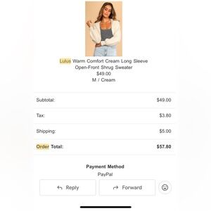 Lulu's Cream Open-Front Long Sleeve Shrug